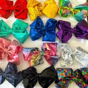 Glitter bow 12 pack!